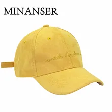 MinanSer вышитая Мужская бейсболка из замши Спортивная регулируемая бейсболка snapback для женщин Папа Шапка