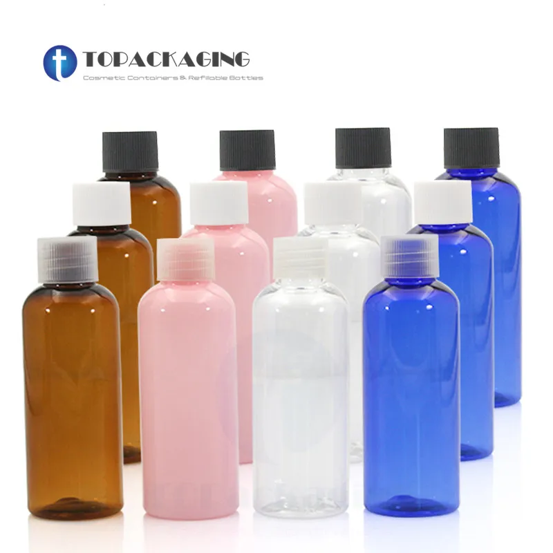 

50PCS*50ml Screw Cap Bottle Empty Plastic Cosmetic Container Small Sample Lotion Essential Oil Makeup Packing Shampoo Refillable
