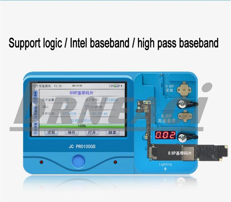 JC Pro1000s NAND программатор JC модуль на микросхеме для iPhone6SP-XSMAX логики intel baseband chip чтение и запись сохранение работы