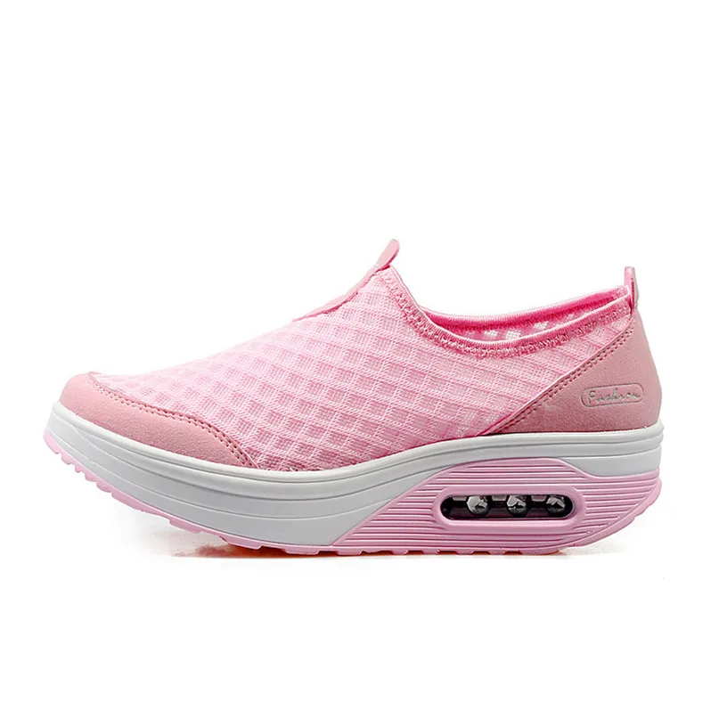 Women Sneakers Sports Shoes Breathable Walking Mesh flat Running Shoes Sneakers women 2018 tenis feminino #2S05#F (19) - 