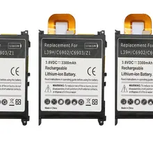 Ciszean 3 шт./лот 3300 мА/ч, LIS1525ERPC Перезаряжаемые Батарея для Z1 L39H C6902 C6903 L39T L39U L39H C6916 C6943 D5503+ номер для отслеживания