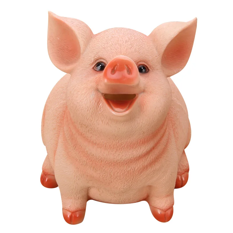 Смола ремесло креативная свинья-копилка денежный банк денежная копилка монета денежный ящик смола милая свинья-копилка детская Подарочная игрушка