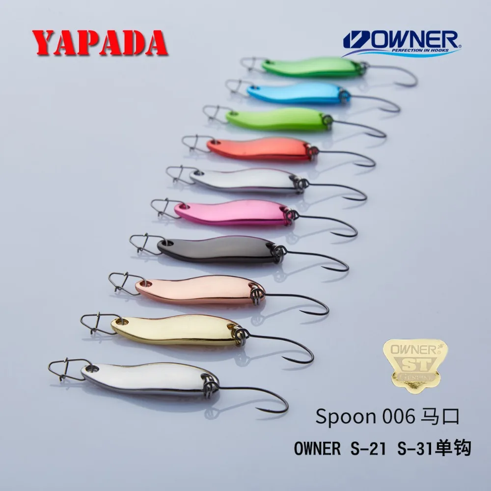 YAPADA ملعقة 006 صفيح 1.5g-2g مالك واحد هوك 24-26mm متعدد الألوان ملعقة معدنية سبائك الزنك الصيد السحر YAPADA ملعقة 006 صفيح 1.5g-2g مالك واحد هوك 24-26mm متعدد الألوان ملعقة معدنية سبائك الزنك الصيد السحر
