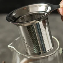 Новинка ситечко для чая из нержавеющей стали сетчатая корзинка для заварки рассыпчатых чайных листьев Фильтр для трав специй для кружки Чайный горшок аксессуары для чая