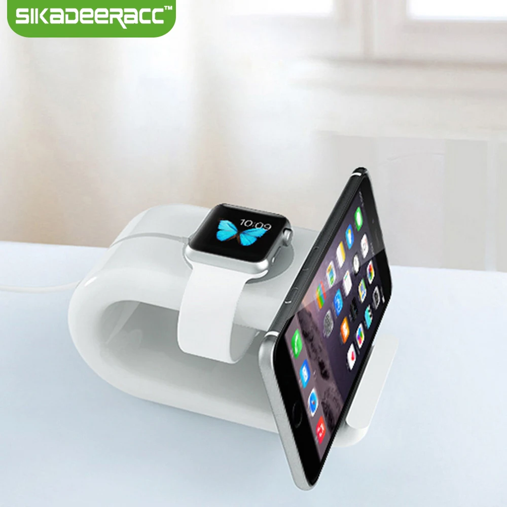

SC31 New Luxury Acrylic Charging Dock Phone Holder Mount For iPhone 5 5s 6 6s Plus SE i-Watch Smartphones Stand Accessory