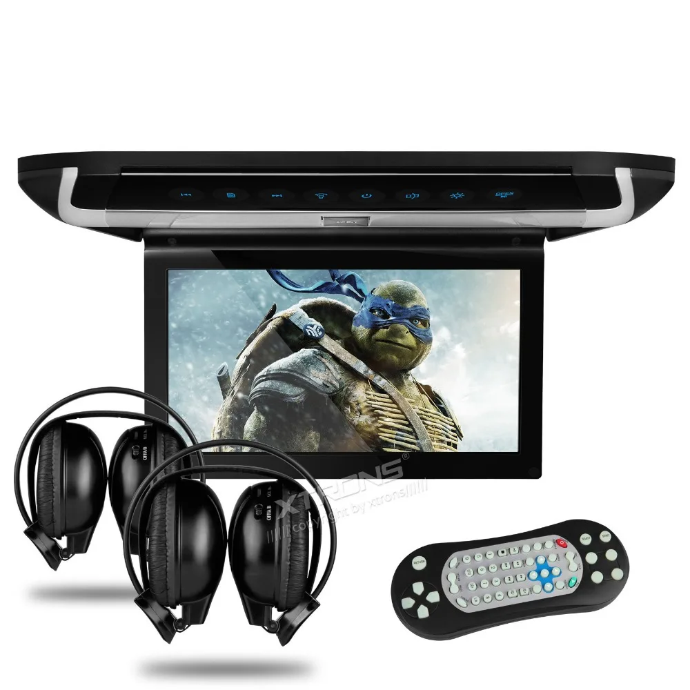 XTRONS HDMI 10 &quotHD экран автомобиля MPV крыша откидной накладные мониторы USB dvd плеер