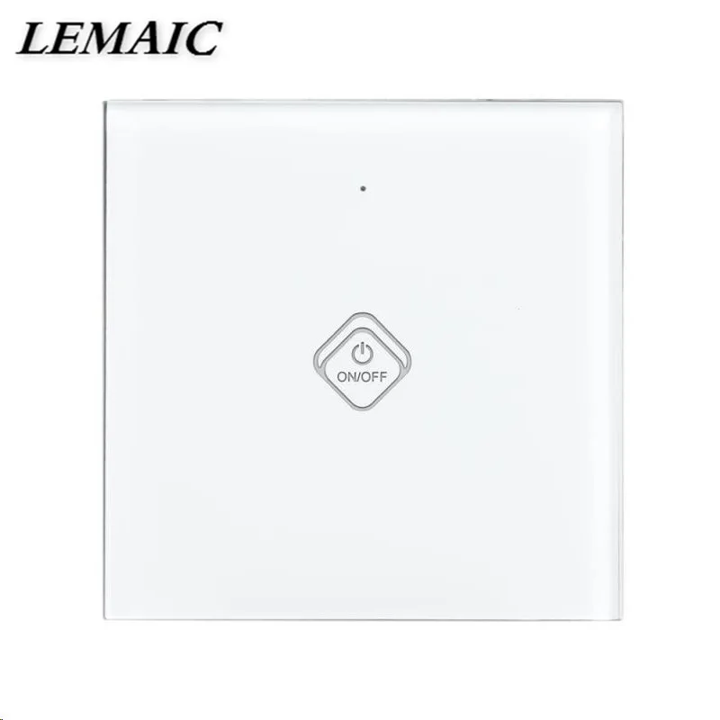 

LEMAIC WiFi Smart Switch Waterproof Touch Panel w/ APP Remote Control Amazon Alexa Google Home Timing Function for EU Plug