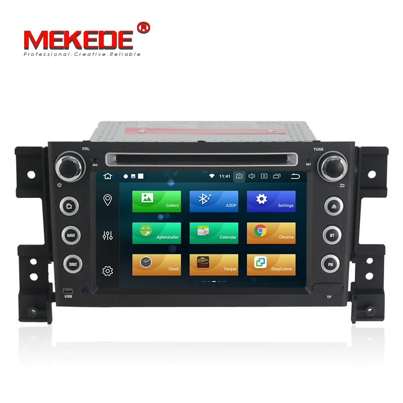 Sale Android 8.0 4G RAM 32G ROM  CAR GPS 2 DIN DVD PLAYER For SUZUKI GRAND VITARA 2007-2013 GPS RADIO STEREO SCREEN NAVIGATION 2