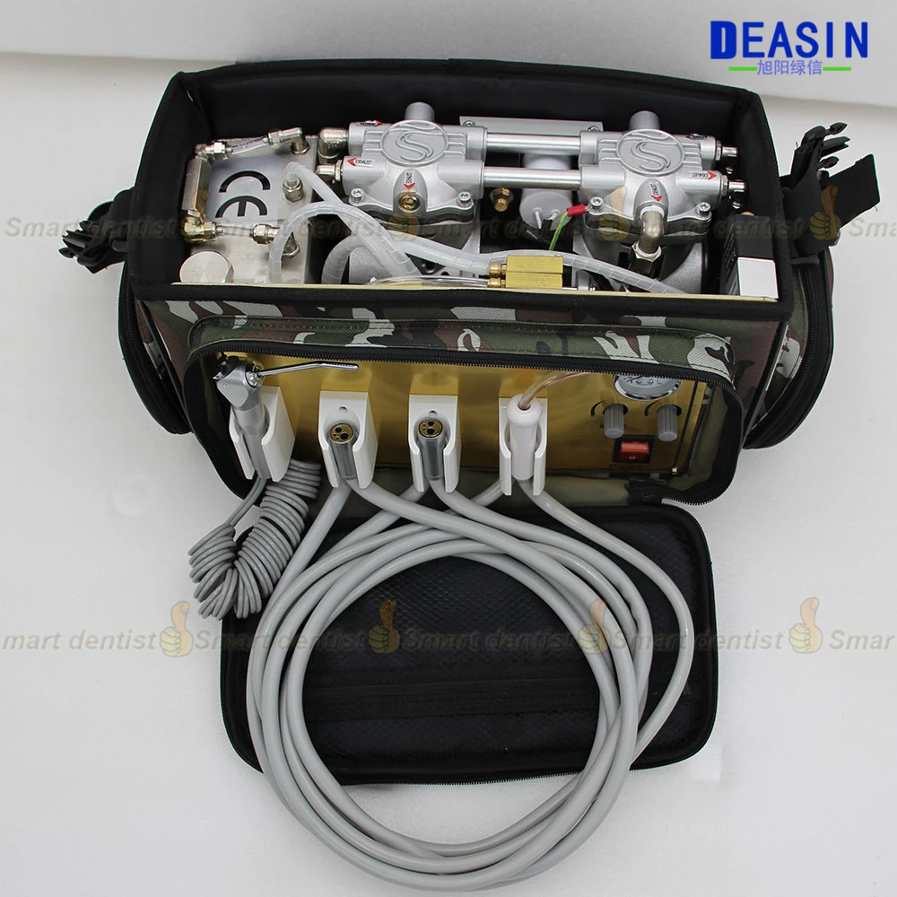

quality Convenient Portable Dental Unit with Air Compressor Suction System 3 Way Syringe dentistry tool dentistry equipments