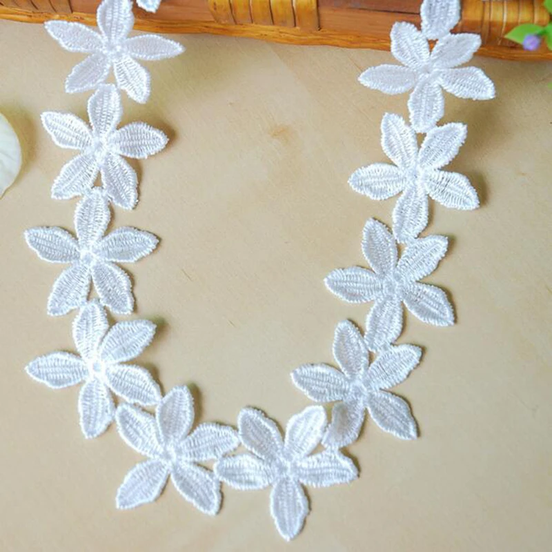 28Yards Flower Lace Trim Vintage Style Embellishments Wedding Dress