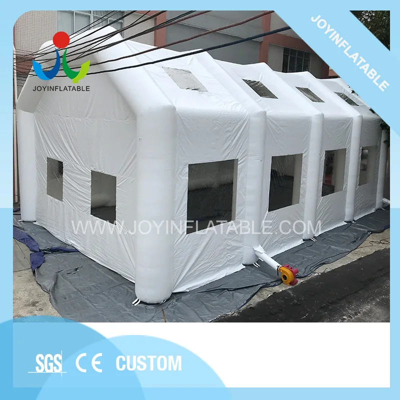 Giant camping inflatable clear tent for party , white commercial