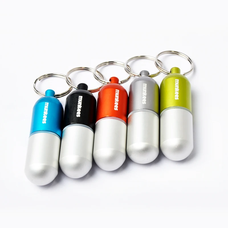

AceCamp Aluminum Alloy Keychain Waterproof Capsule Seal Bottle Outdoor Camping Portable EDC Box Container Medium