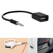 1Pcs แบบพกพาใหม่คุณภาพสูงแบบพกพาปลั๊กแจ็ค 3.5 มม.เสียง AUX อะแดปเตอร์สายเคเบิล USB 2.0 สายไฟสำหรับรถ MP3/4(China)