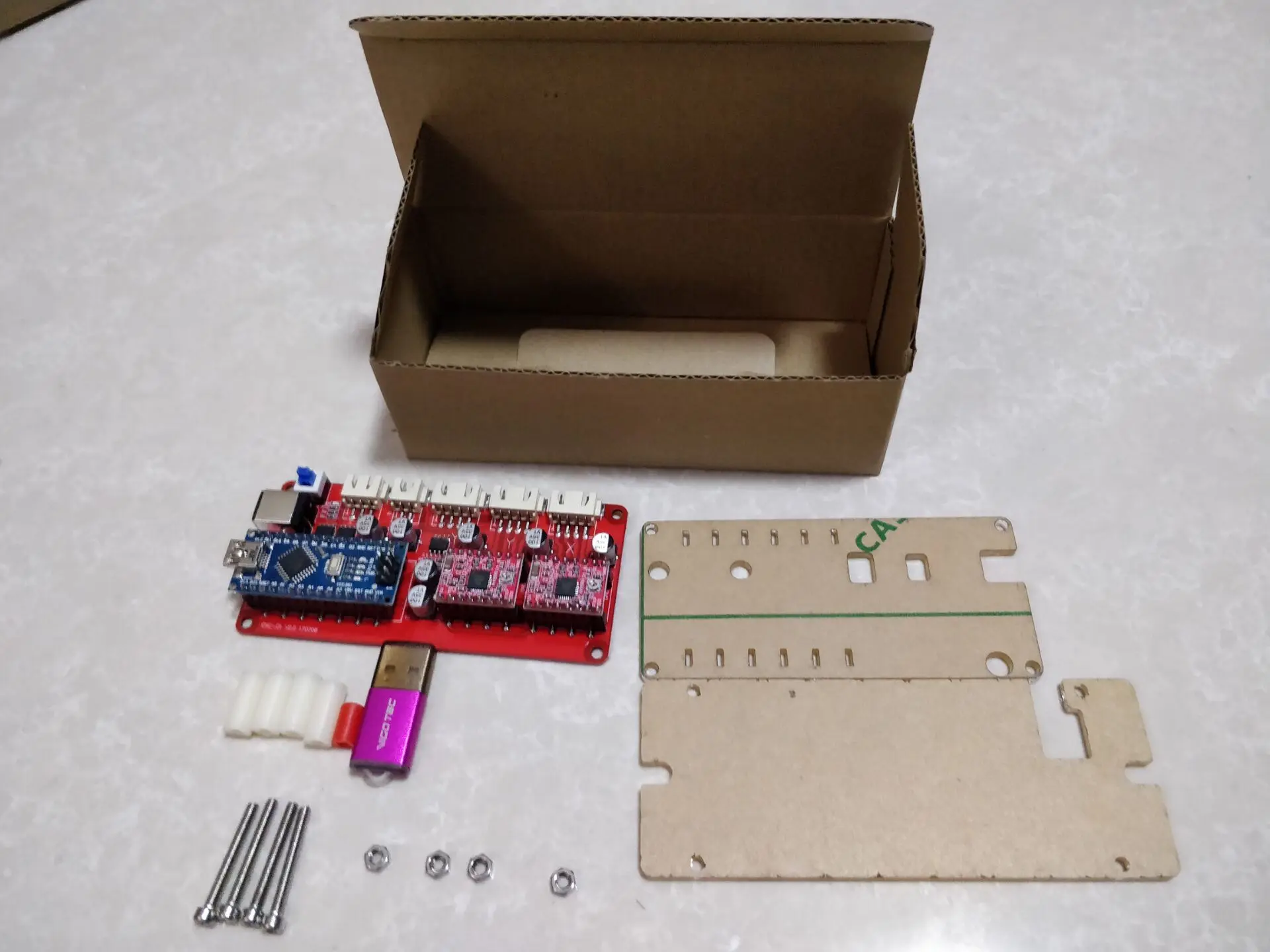  S1 USB CNC 2 ejes de controlador de Motor paso a paso placa base DIY grabador láser máquina de grab