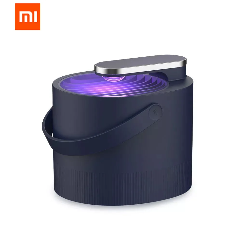 Оригинальная лампа Xiaomi Mijia от комаров, USB электрическая фотокаталитическая лампа от комаров и насекомых, ловушка для умного УФ-освещения - Цвет: Черный