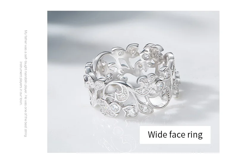 CDE украшен стразами от Сваровски 925 пробы Серебряное женское кольцо кольца в виде цветков юбилей Fine jewelry подарок