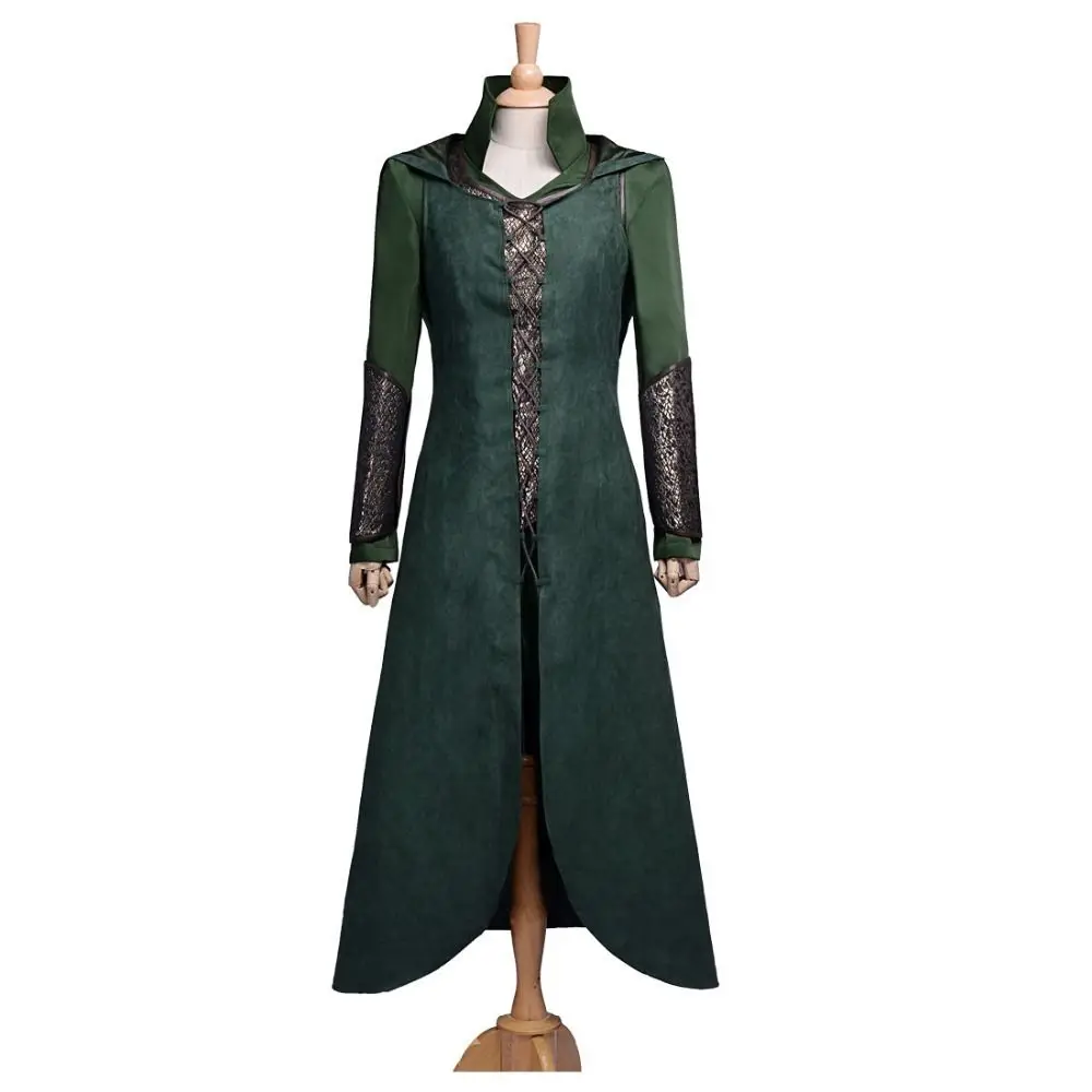 Костюм для косплея на Хэллоуин из фильма Хоббит Desolation of Smaug Tauriel костюм полный