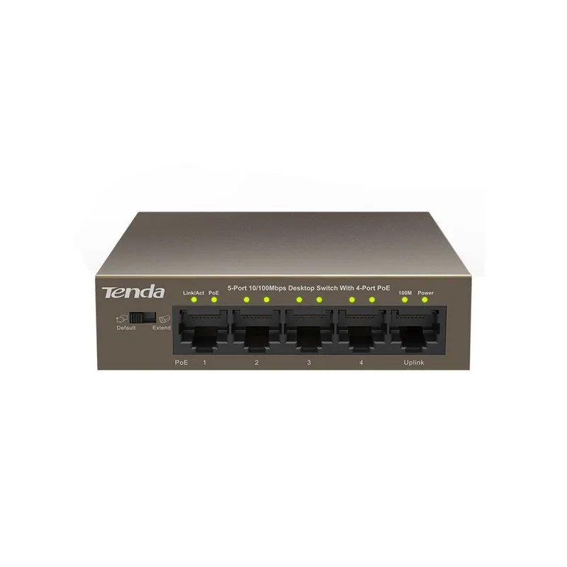 5 port 100Mbps switch with 4 PoE easy to establish superior network unmanaged |