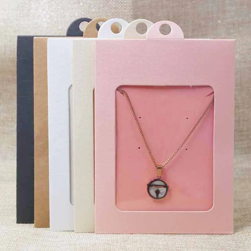 20sets multi color jewelry package& display hanger box with card