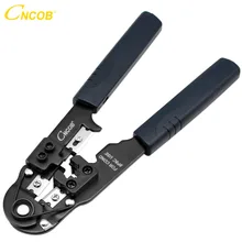 CNCOB Cable Crimper,8P8C rj45 Ethernet Connector Crimp Computer Hand Tools Multifunction Wire Pliers, Stripping, Thread Trimming