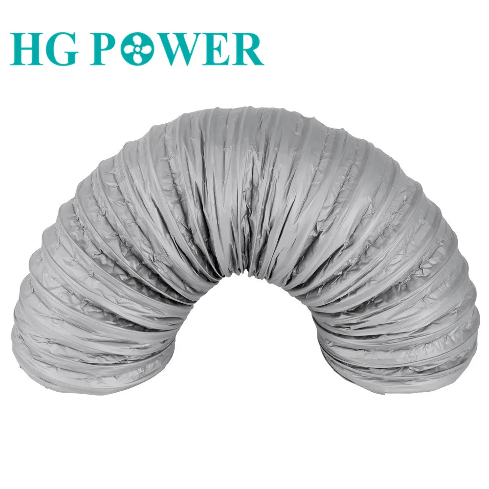 2.5/5m Home Duct Super Silencer Flexible Exhaust Pipe Ventilation Vent Hose Duct Outlet for Air Conditioner Tube Dia 100mm 200mm