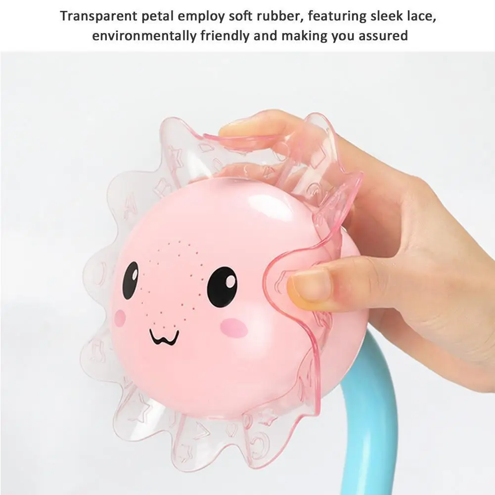 Fun Sunflower Baby Infantil Shower Faucet Spout Baby Bath Spout Babies Play Swimming Bathroom Toys Summer Bathing Recien Nacido
