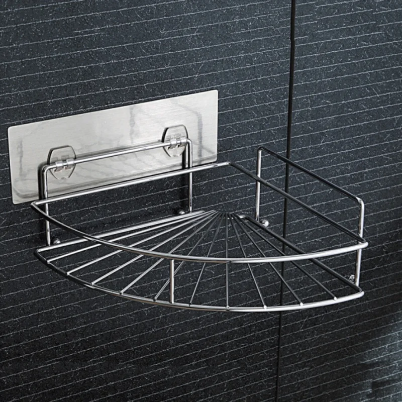 

Easy Installation Wall Mount Holder Shelf Scalloped corner shelf Corner rack Bathroom Storage Racks Removable