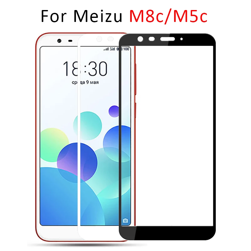 

case for meizu m8c case on maisie m5c full cover tempered glass screen protector protective phone film m 8c 5c m8 m5 c 8 5 coque