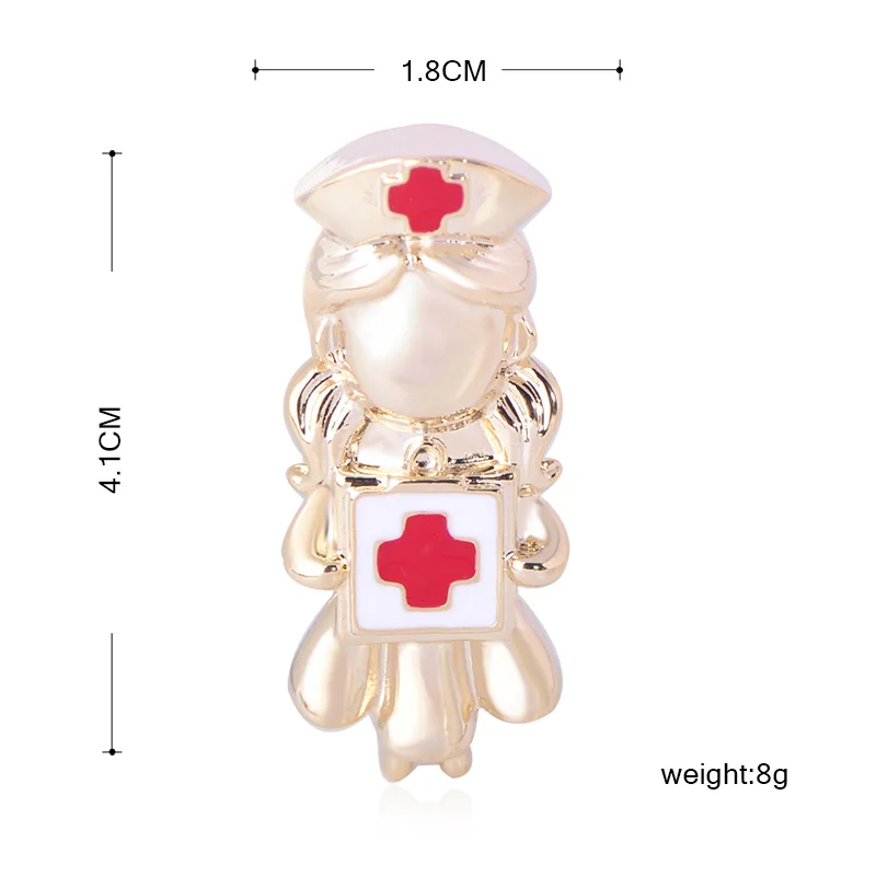 Funmor медицинская брошь из сплава для медсестры, эмалированные булавки, ювелирные изделия для доктора, для женщин, Униформа, костюм, рубашка, лацканы, рисунок, для работы, вечерние, аксессуары, подарки