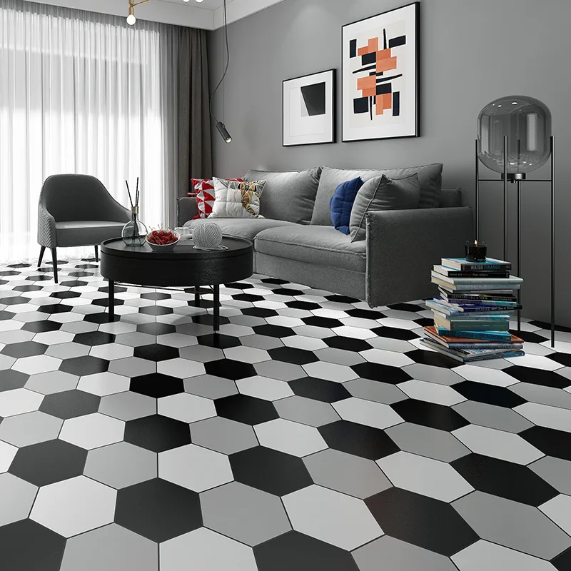 

60x100cm Self-adhesive Hexagonal Wall Tile Stickers Kitchen Bathroom Waterproof Decorative Anti-slip Decorative Paper