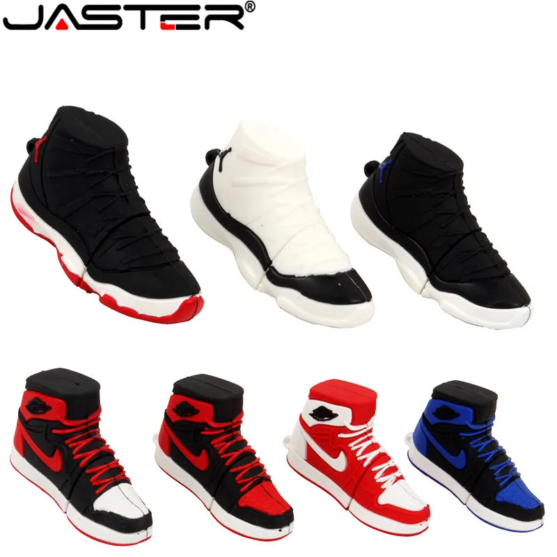 JASTER usb2.0 спортивная обувь фирменная Новинка JORDAN Фирменная корзина для обуви Флешка 4 ГБ 8 ГБ 16 ГБ 32 ГБ 64 Гб Спортивная карта памяти usb флеш-накопитель