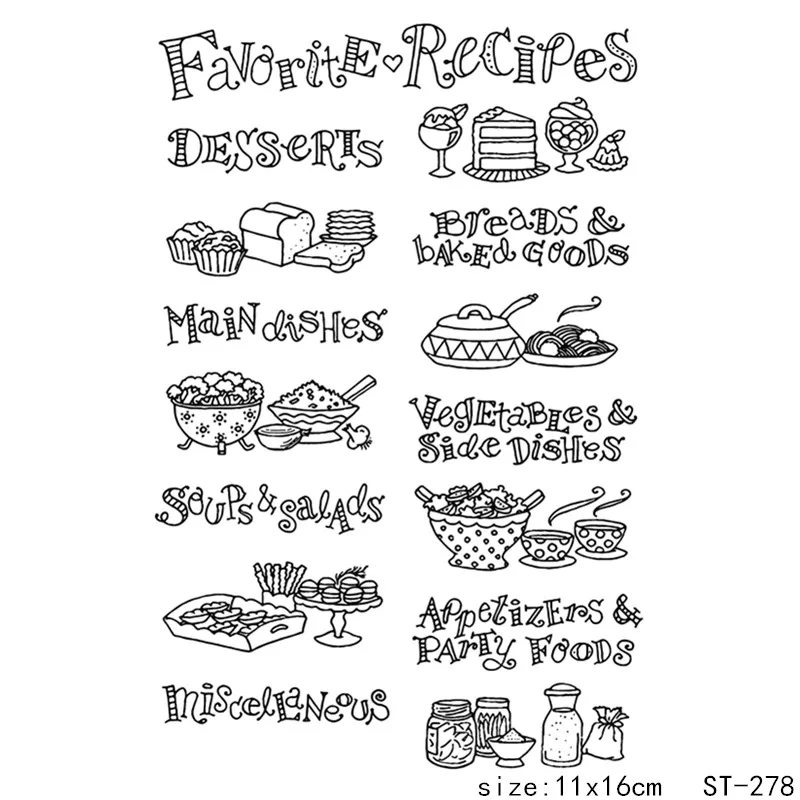 

AZSG Delicious Food Ice Cream Clear Stamps/Seal For DIY Scrapbooking/Card Making/Album Decorative Silicon Stamp Crafts