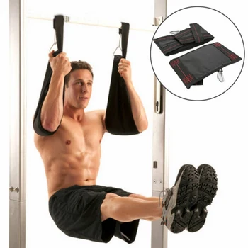 

Heavy Duty Muscle Training Suspension Belt Home Fitness 2pc Sling Straps Abdominal Carver Hanging Belt Chin Up Sit Up Bar Pullup