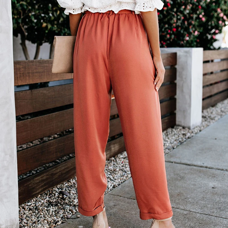 High Waist Lace-up Fashion Casual Trousers New Women's Loose Summer Pants Women Wide Leg Women Pants Plus Size Pants High Waist Lace-up Fashion Casual Trousers New Women's Loose Summer Pants Women Wide Leg Women Pants Plus Size Pants