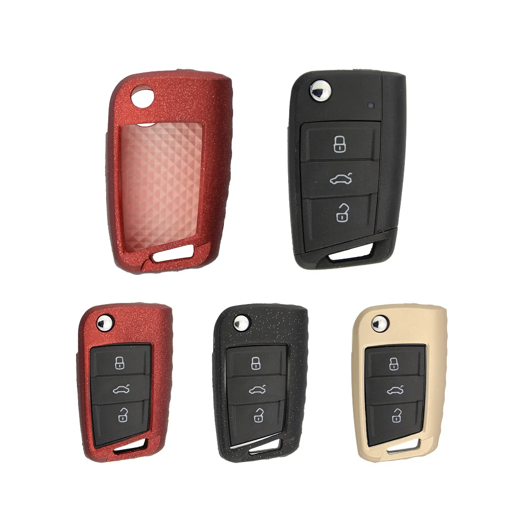 

Car Key Case Cover For Volkswagen VW Passat CC POLO Golf jetta tiguan Gol CrossFox Plus Eos Scirocco Beetle For Skoda Octavia