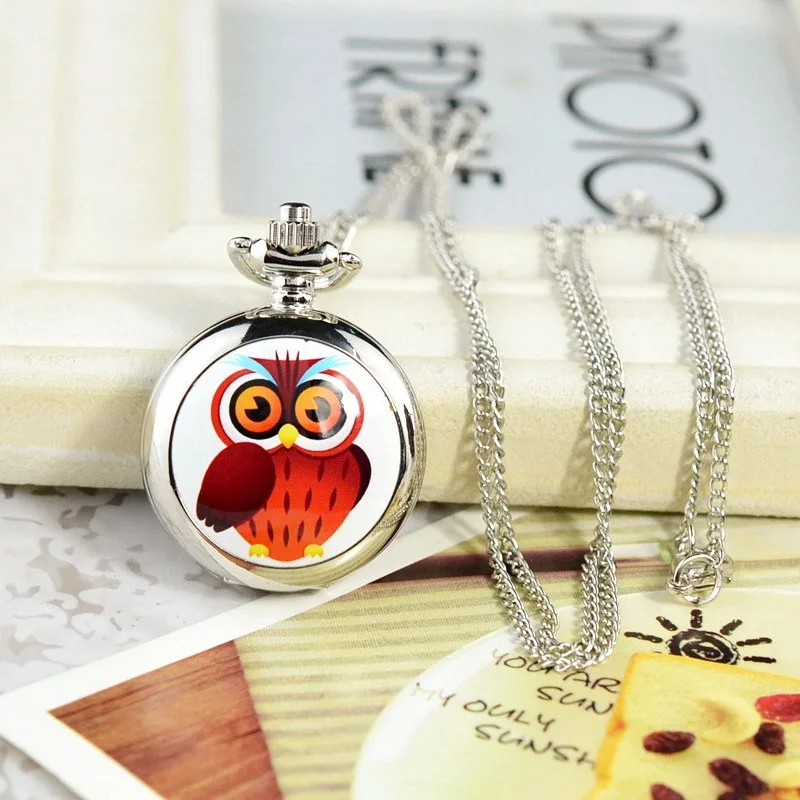 Lucky Owl Pocket Watch Enamel Cover Children's Pocket Watches Quartz Pocket & Fob Watch for Kids Lovely Christmas/New Year Gift Lucky Owl Pocket Watch Enamel Cover Children's Pocket Watches Quartz Pocket & Fob Watch for Kids Lovely Christmas/New Year Gift