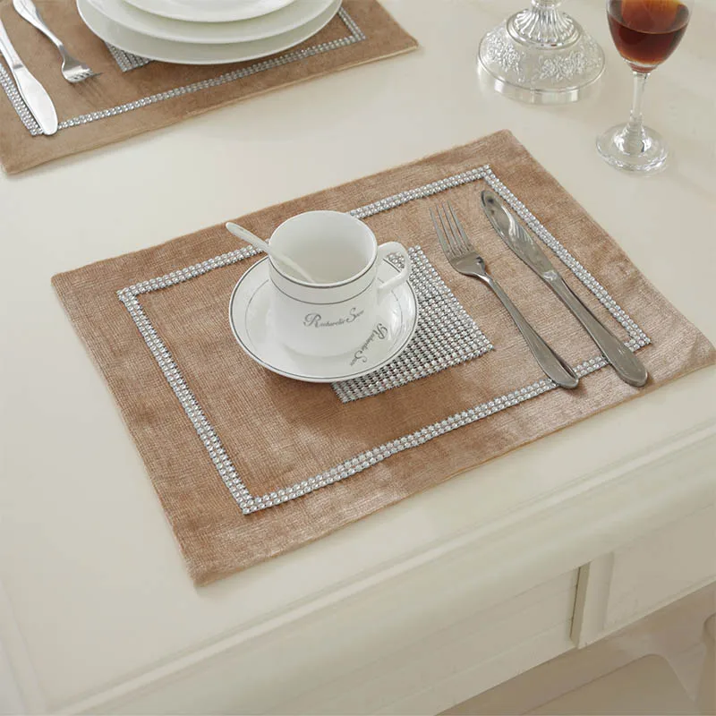 30x40 سنتيمتر الزفاف الجدول حصيرة مع الماس القماش عشاء الجاكار خليط الجدول منصات حزب النسيج منديل للمنزل الديكور 30x40 سنتيمتر الزفاف الجدول حصيرة مع الماس القماش عشاء الجاكار خليط الجدول منصات حزب النسيج منديل للمنزل الديكور