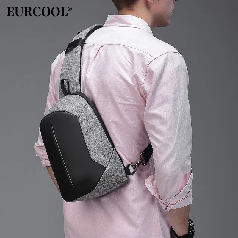 EURCOOL Новая модная мужская 9 7 &quotiPad сумка через плечо Водонепроницаемый