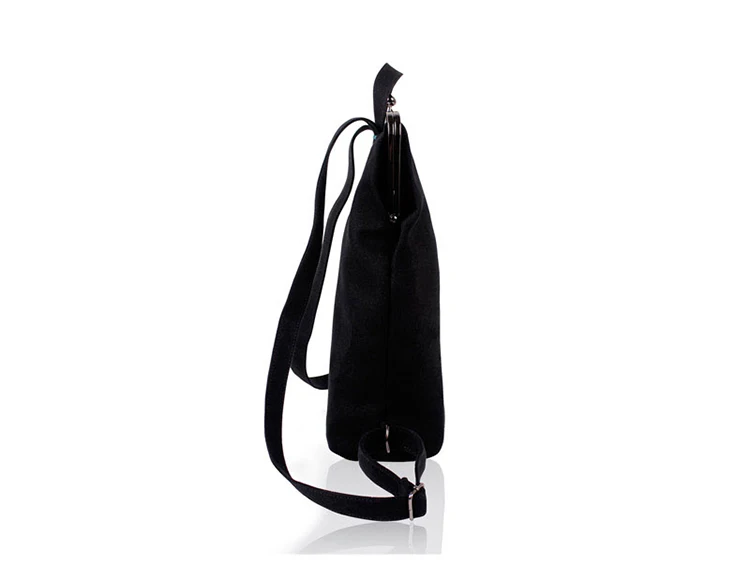 Yizi холщовый рюкзак женский простой мини-рюкзак художественная Студенческая сумка вышивка с металлической рамкой застежка Золотой рюкзак для девочек-подростков
