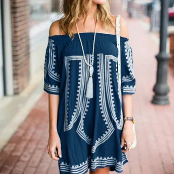 

Maternity Dresses Summer Women Pregnant pregnancy clothes Women Maternity Strapless Elbow Sleeve Print Floral Off Shoulde Dress