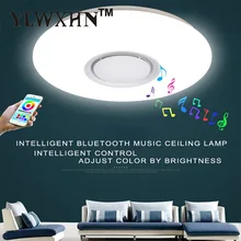 Lustres De Sala Control Rgb Dimmable 36w Led Ceiling Light With Bluetooth & Music 90-260v Modern Lamp For -20 Square Meters