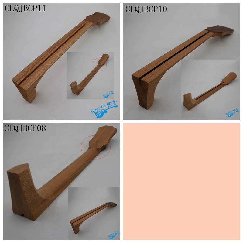 

African Mahogany Wood For TL Acoustic Guitar Neck Reinforced Ebony Dovetail 650 Chord Length Semi-manufactures Neck 560*120*80mm