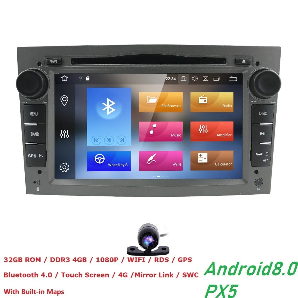 

2 Din Android 8.0 Car DVD Multimedia Player Fit Opel Vectra C b Corsa D C Astra H G J zafira b k Meriva Antara Radio navigation