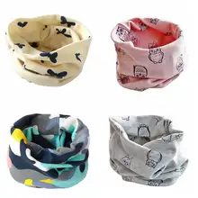 Весенний Детский шарф, Детские хлопковые шарфы, шарф с круглым вырезом для мальчиков и девочек, детские воротники, шейный шарф