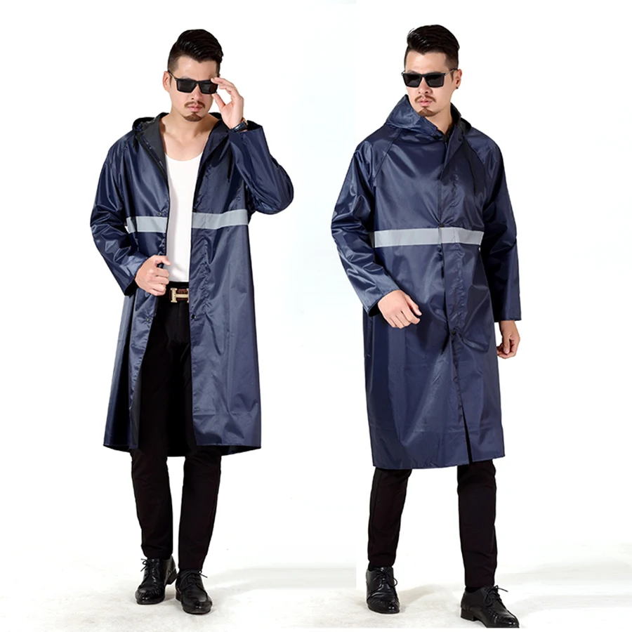 

Long Raincoat Men Waterproof Hiking Poncho Outdoor Rain Cover Coat Man Pants Jackets Pluie Motorcycle Raincoats Hooded RBY023