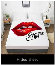 3D HD с цифровой печатью, сделанные на заказ, пододеяльник, одеяло/Стёганое одеяло/Одеяло чехол набор постельного белья Queen King 200x200, Постельное белье «Kiss me»(«Поцелуй меня в виде красных губ