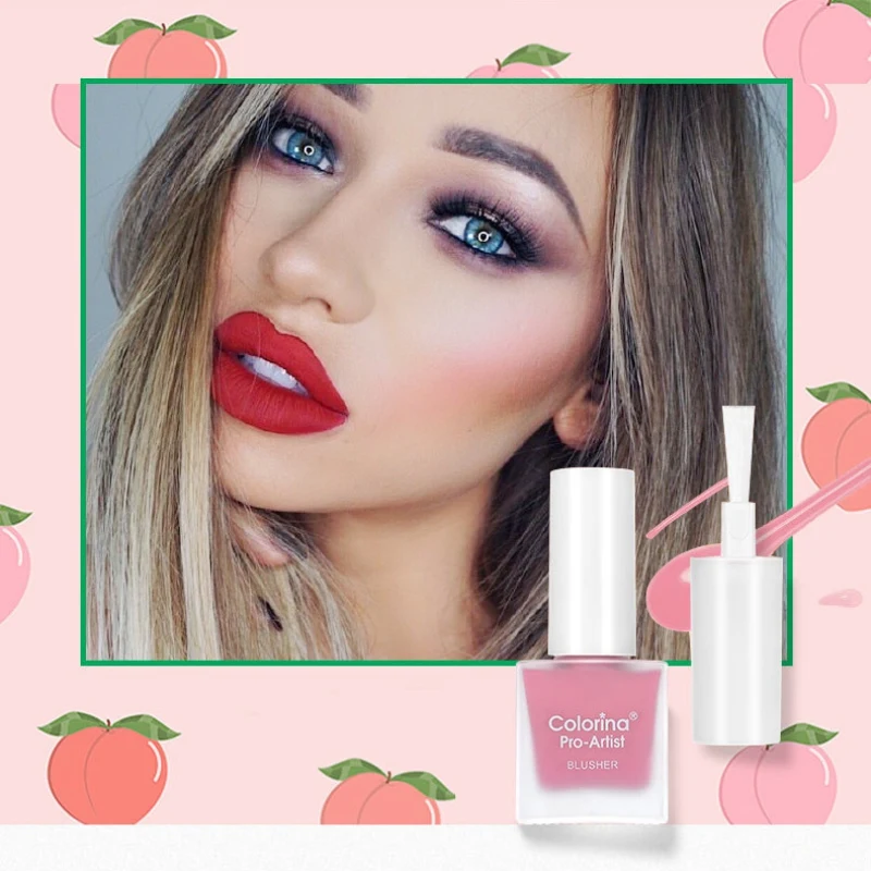 

Moisturizing Blusher Long Lasting Brighten Skin Color Waterproof Blush Easy To Color Liquid Blush