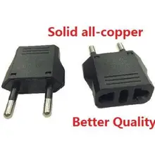 5 шт./лот США в ЕС AC мощность Plug Путешествия конвертер адаптер бытовой Вилки ЕС Plug enchufe de la UE