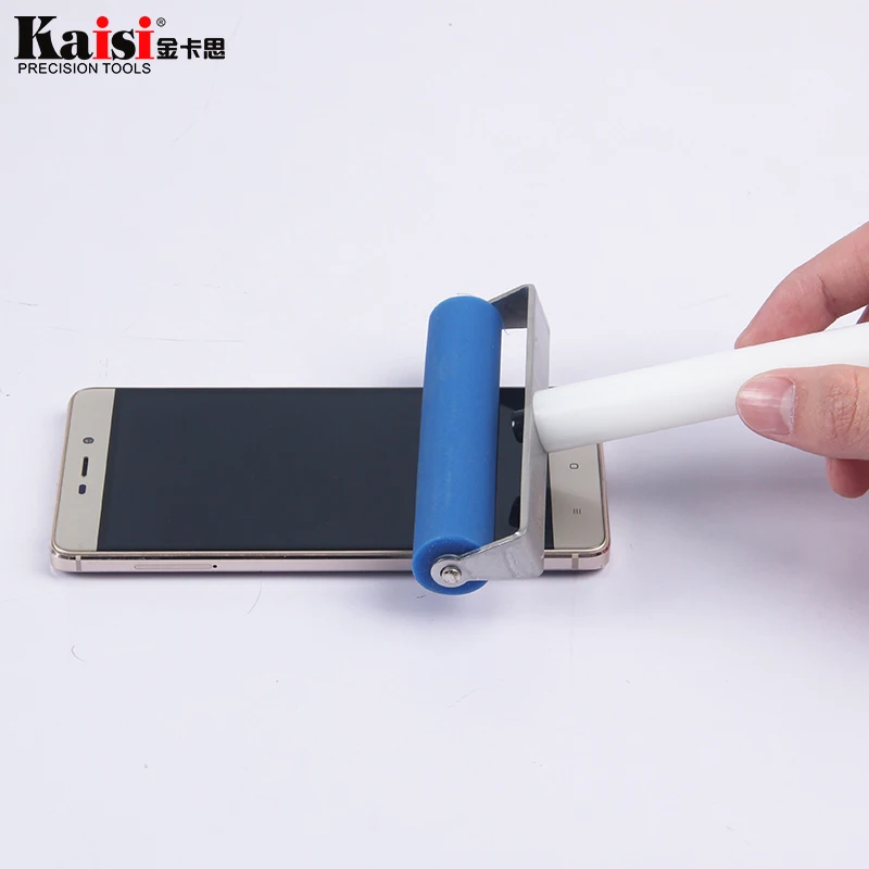 Kaisi 10 см " силиконовый роликовый инструмент для мобильного телефона протектор экрана для вставки роликового колеса ЖК-Лопатка для очистки клея инструменты