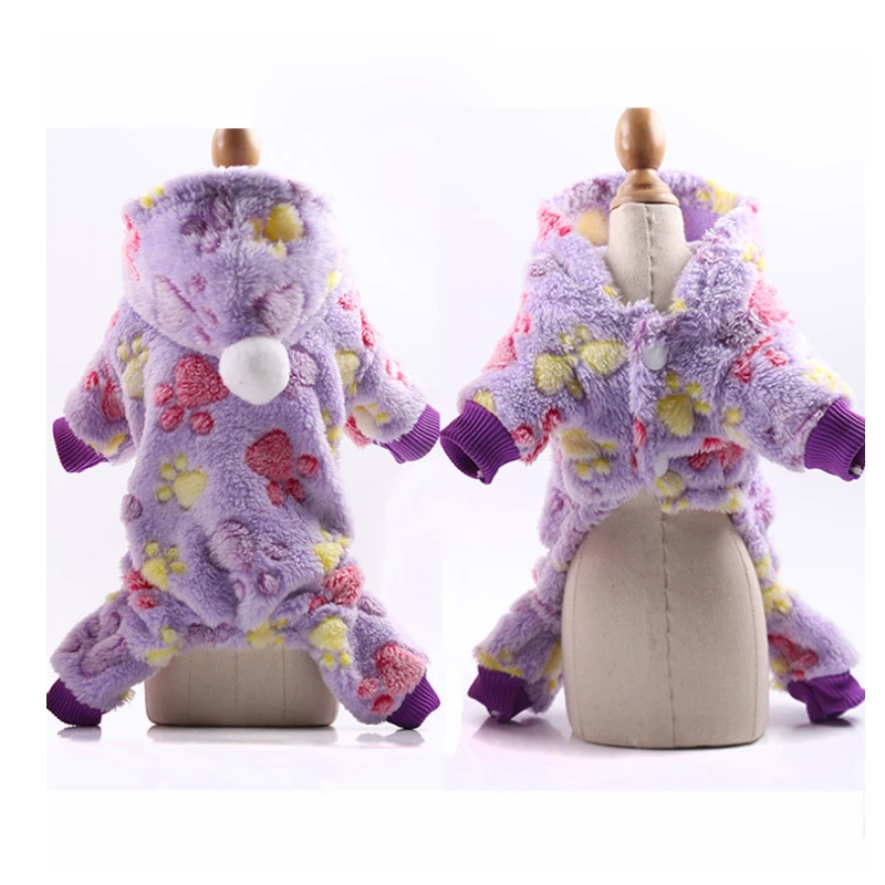 Rainbow Style Cute Dog Hoodie Sweet Pet Clothes Soft Cozy Fleece Warm Winter Sweater For Small Dogs Jumpsuit 6 Color Selection